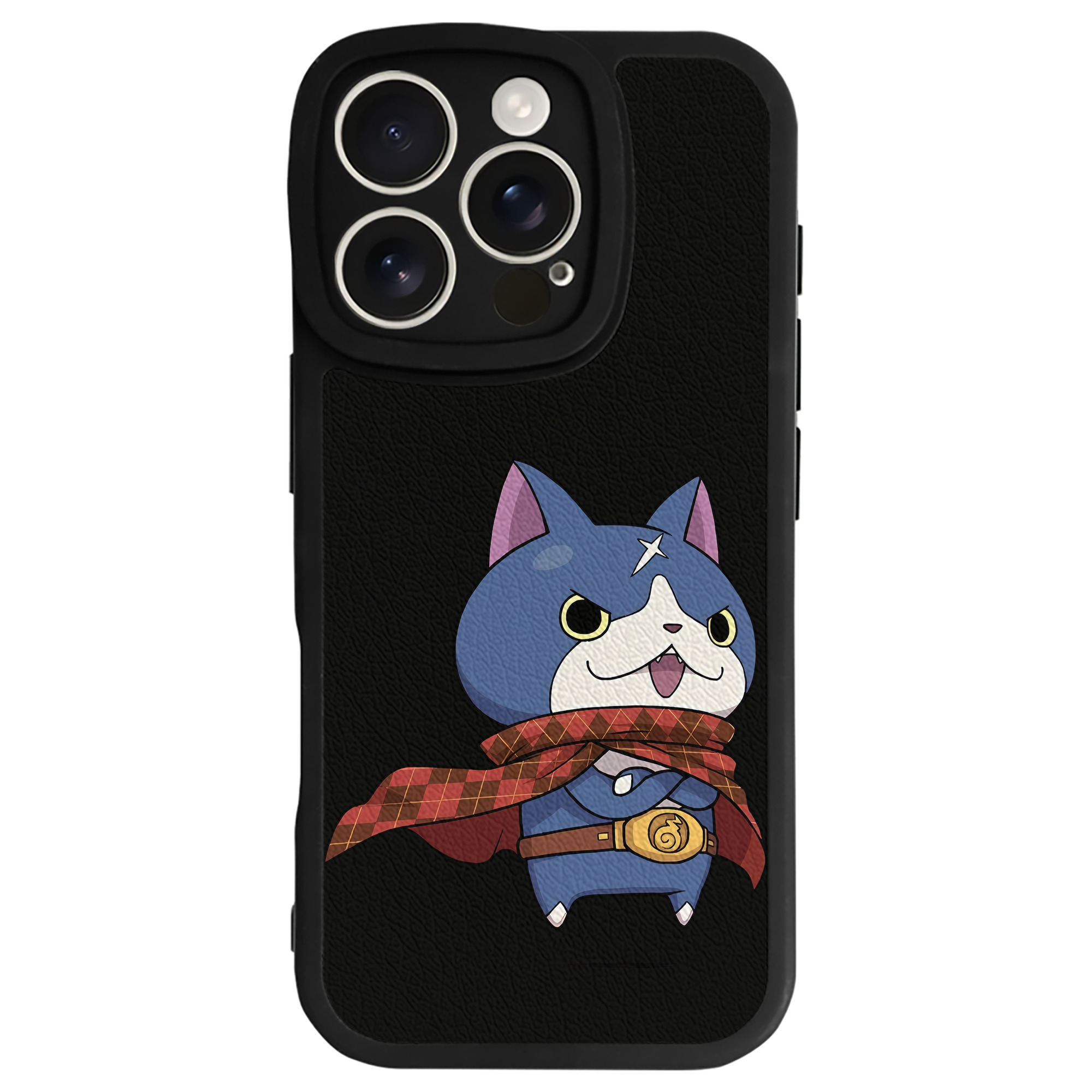 （画像用） 妖怪ウォッチ Yo-kai Watch 【iPhone 16シリーズ対応】シリコンスマホケース（レザー調） 材質：シリコン